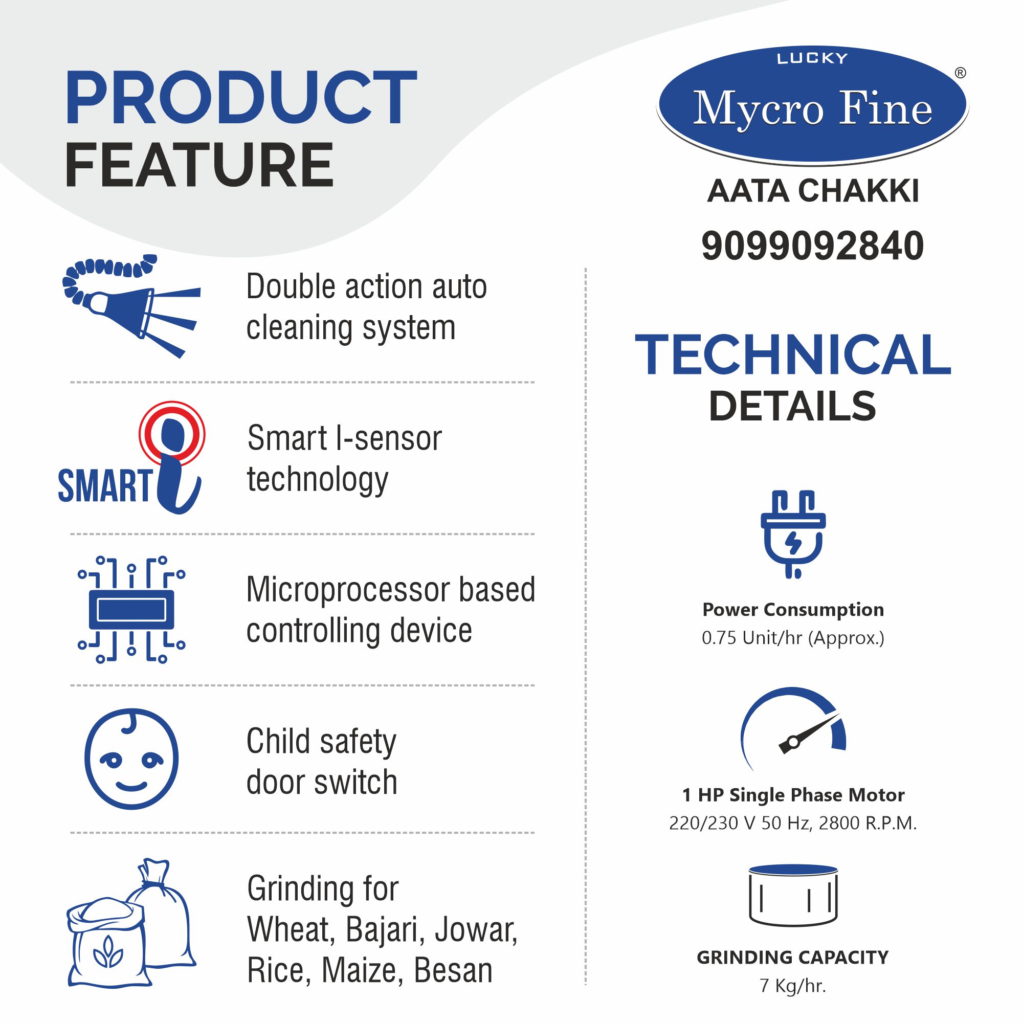 Mycrofine Prime Plus Aata Chakki